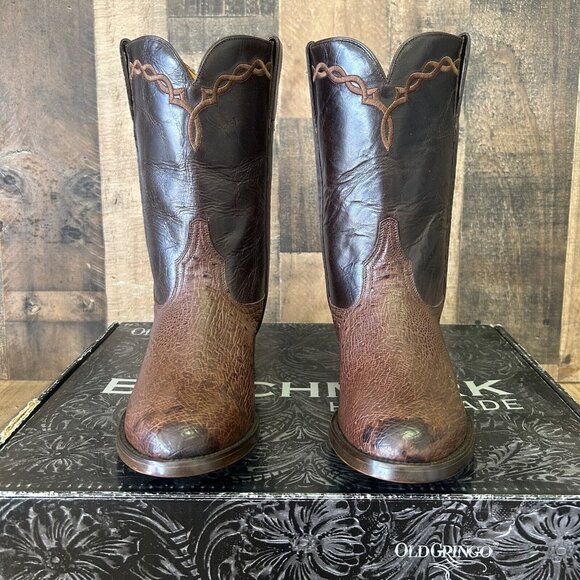 Old Gringo Amarillo 10” MK2293-2 Smooth Ostrich Western Cowboy Boots Mens 9 D - Picture 6 of 12